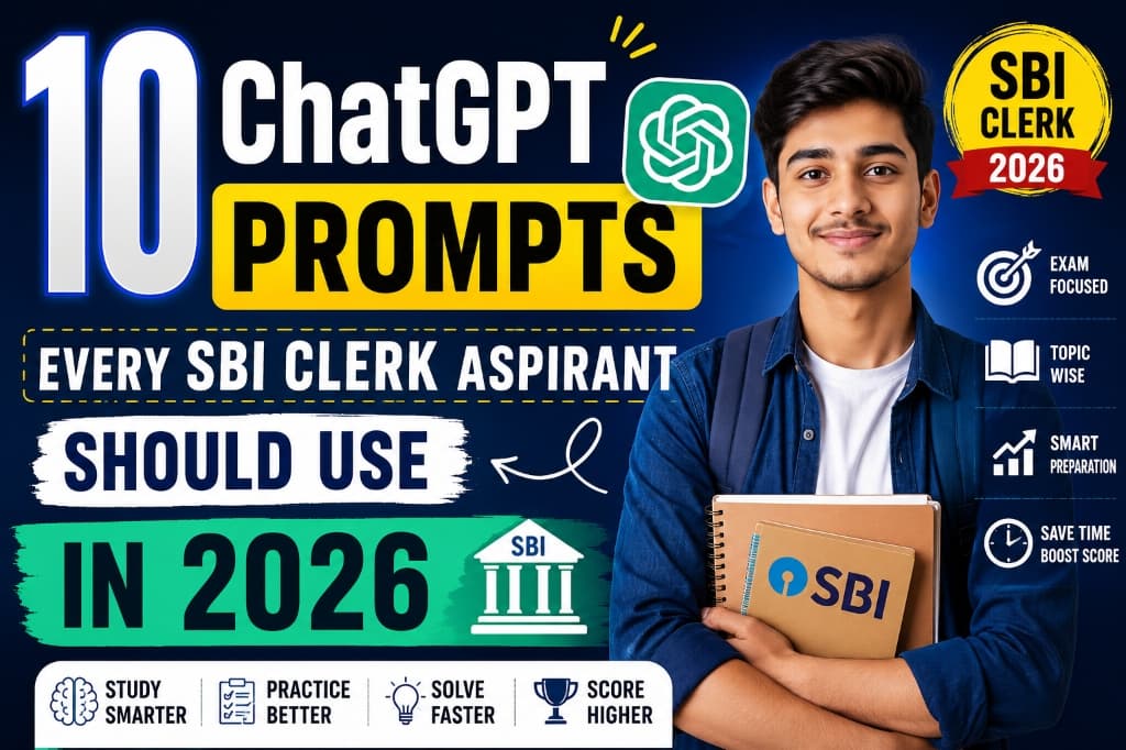 10 ChatGPT Prompts Every SBI Clerk Aspirant Should Use in 2026