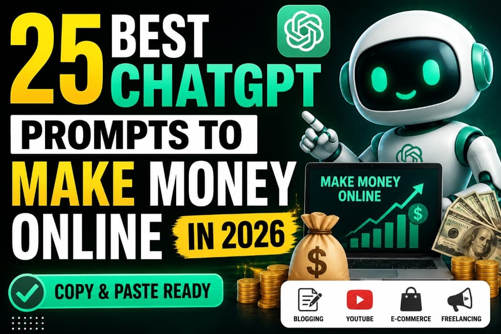 25 Best ChatGPT Prompts to Make Money Online in 2026 (Copy & Paste Ready)