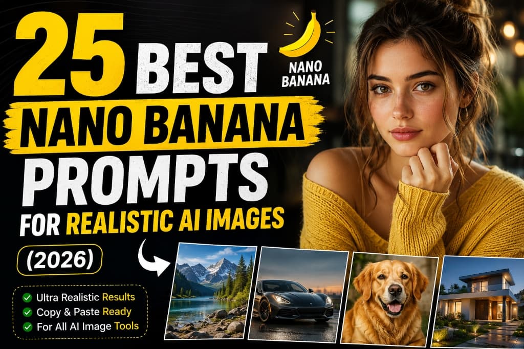 25 Best Nano Banana Prompts for Realistic AI Images (2026)