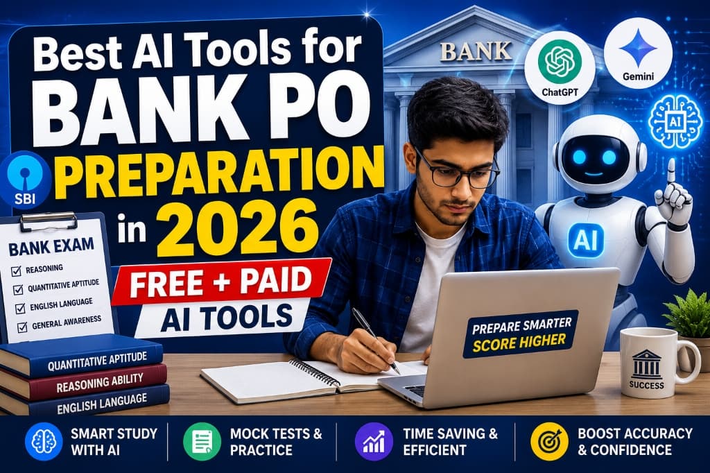 Best AI Tools for Bank PO Preparation in 2026 (Free & Paid)