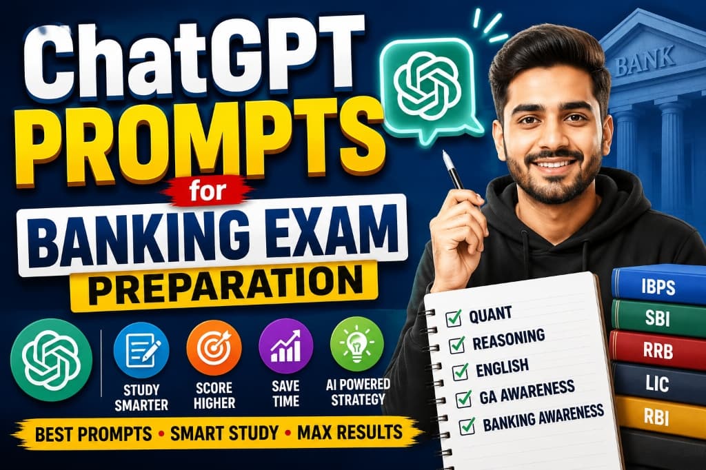 ChatGPT Prompts for Banking Exam Preparation (SBI, IBPS, RBI)