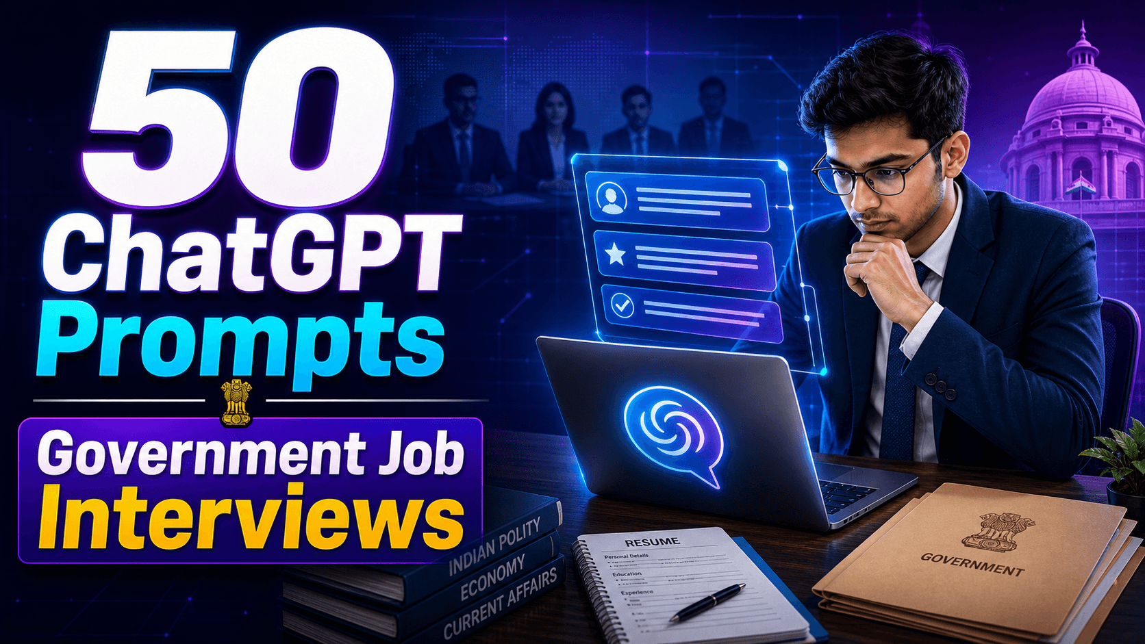 ChatGPT Prompts for Govt Job Interviews